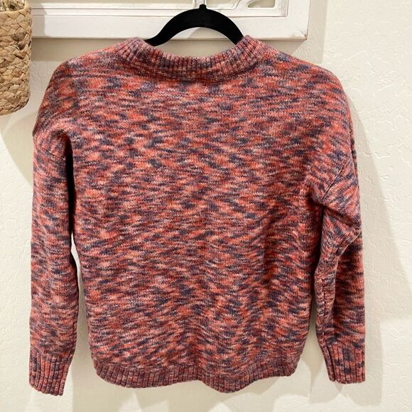 Madewell Birchmont space dye knit side button wool blend sweater - Picture 4 of 7